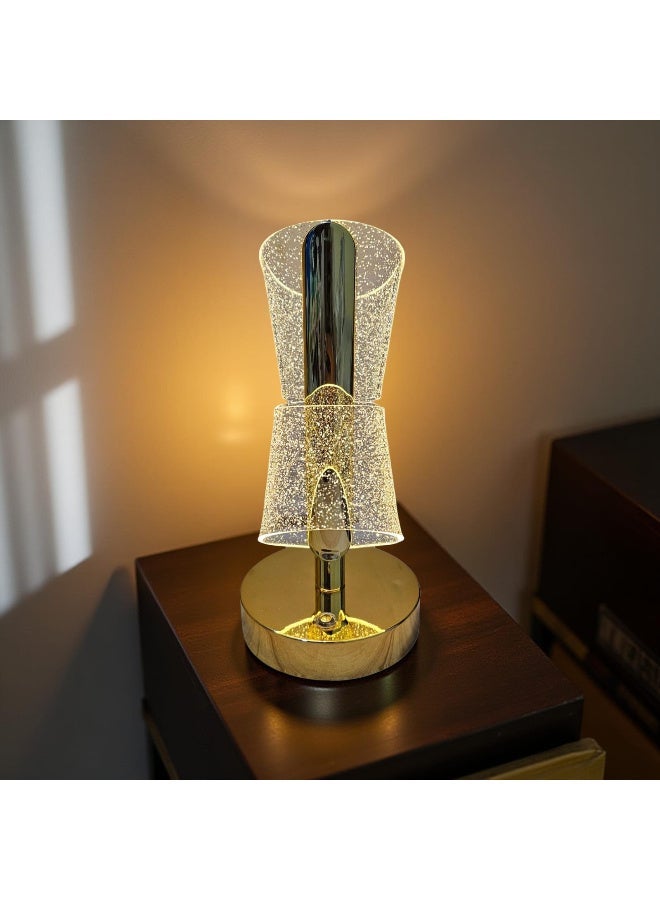 LED table lamp with a beautiful design and multiple lighting modes; rechargeable and touch-operated. - Image 1